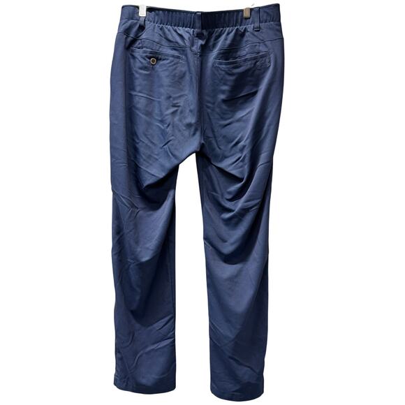 Under armour Golf Pants Mens 34x32 ACTUAL Blue UA Tapered Showdown Activewear - Picture 3 of 7